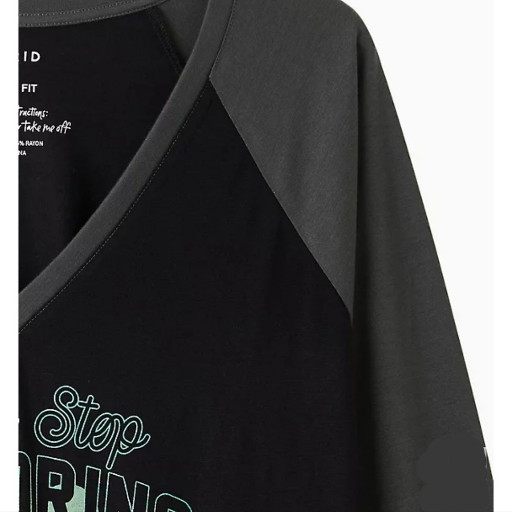 Torrid Raglan Shirt - Picture 5 of 8